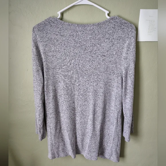 *Like New* Market & Spruce Women's Medium Heather Gray Sweater Top - Picture 6 of 6